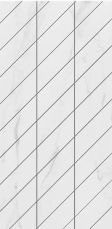 ФальшмозаикаEstima SM01 Ametis Supreme Platinum Corner Right 29.8x59.8 белый полир.