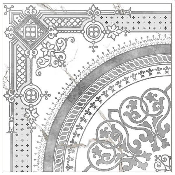 Декор Grasaro Classic Marble White 40x40 G-270/G/d02/400x400x9 - фото 1