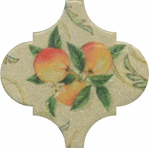 Декор Kerama Marazzi OP\A168\65000 Арабески котто орнамент 6,5x6,5 - фото 1