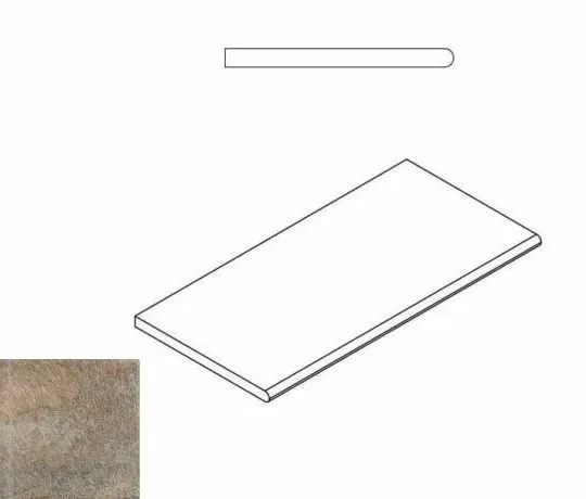 Бортик закругленный Италон District X2 Emerald 30x60 - фото 1