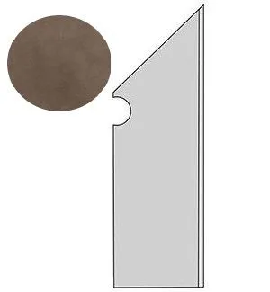 Ступень правая Atlas Concorde Italy Dwell Brown Leather Battiscopa Sag. Dx A1LO 7.2x30 - фото 1