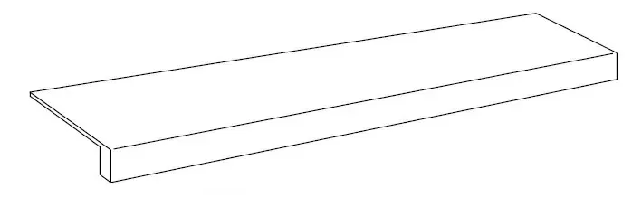 Ступень фронтальная Atlas Concorde Victory White 33x160 матовая - фото 1