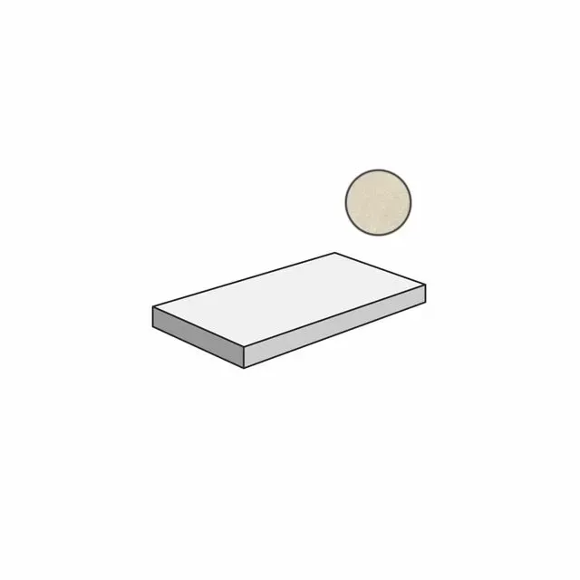 Ступень угловая левая Италон Genesis Moon White 33x60 - фото 1