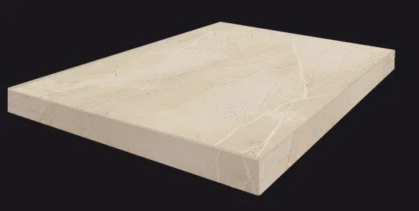 Ступень угловая левая Coliseumgres Capri Bianco 33x45 - фото 1