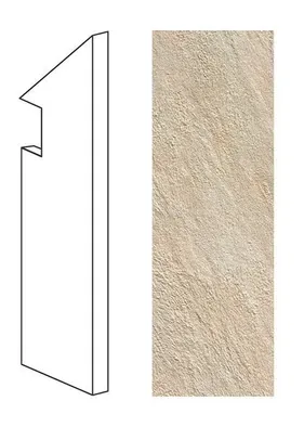 Ступень правая Atlas Concorde Italy Trust Ivory Battiscopa Sag.Dx AEAL 7.5x30 - фото 1