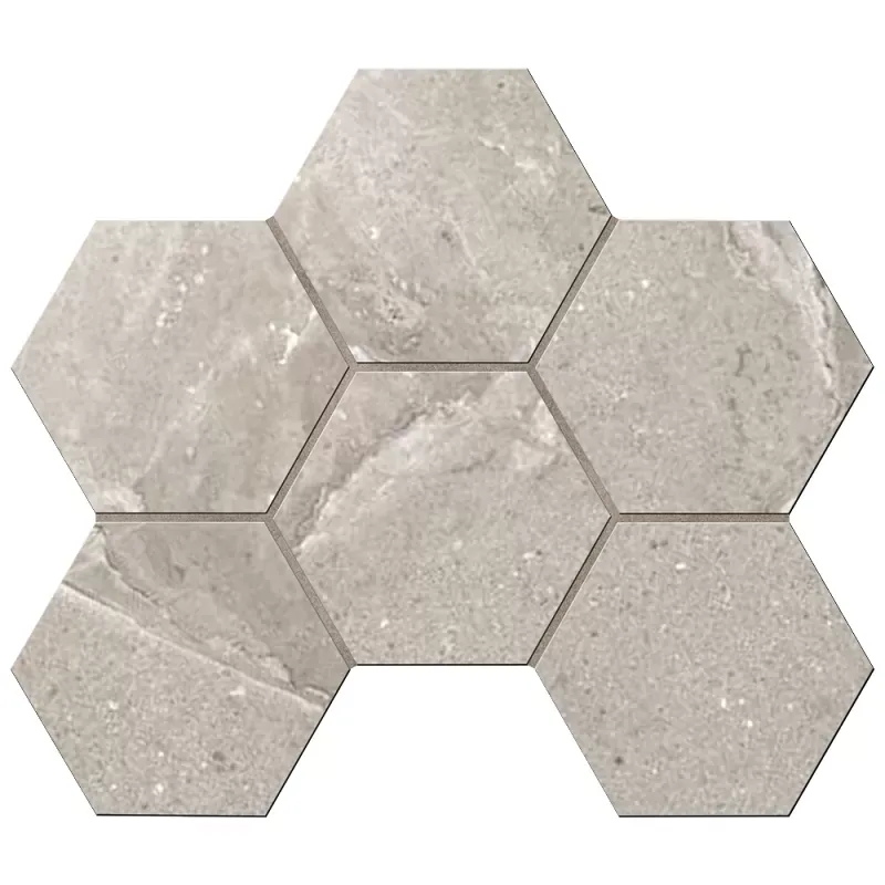 Мозаика Estima KA03 Ametis Kailas Hexagon Light Brown 25x28.5 коричневый - фото 1