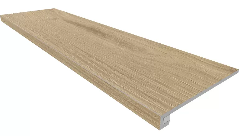 Комплект Estima AV02 Ametis Alavesa Rusty Beige (Ступень 33x160 непол. прямоугол. бортик без насечек + Подступенок 14,5x160) - фото 1