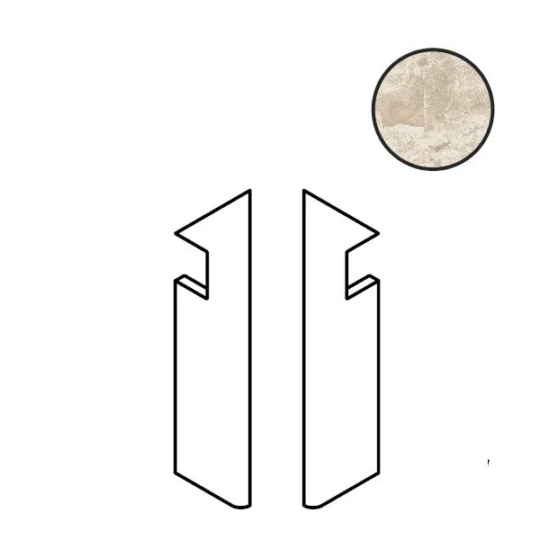 Ступень левая Atlas Concorde Italy Boost Mix Ivory Battiscopa Sag.Sx A83R 7.2x30 - фото 1