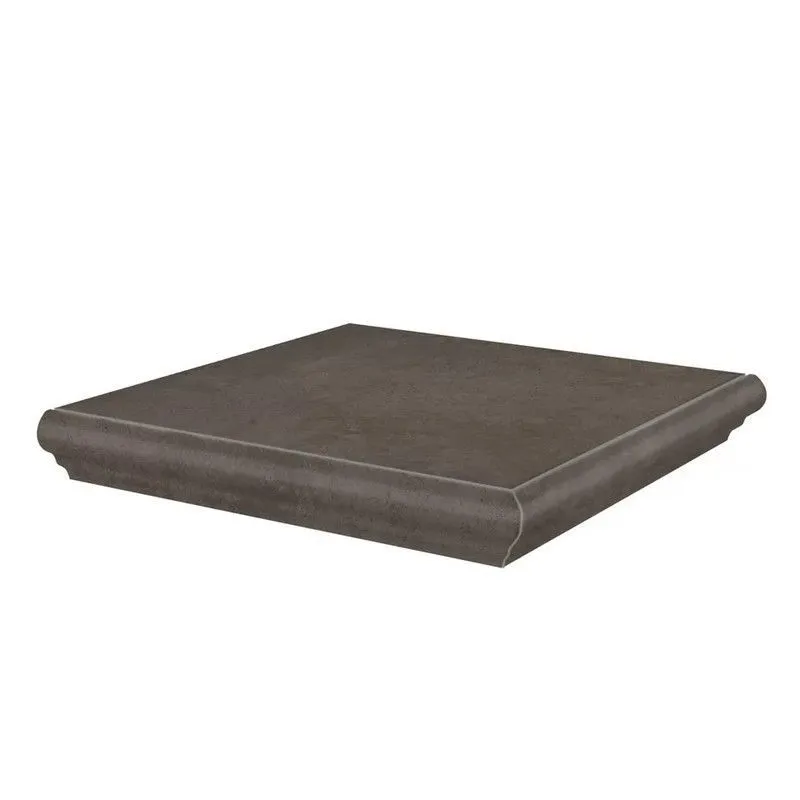 Ступень Kerama Marazzi KM4040G0031NGTA угловая Хадду коричневый матовый 34x34 - фото 1