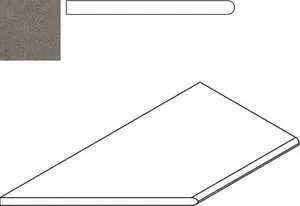 Бортик Италон Discover X2 Fume Bordo Round Sx левый 30x60 - фото 1