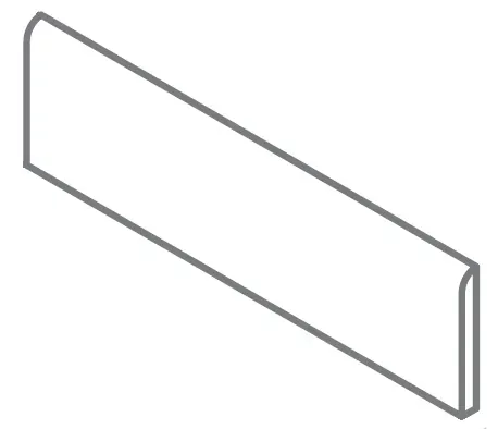 Плинтус Италон Фоссил Блэк 610130006226 серый 7.2x60 - фото 1