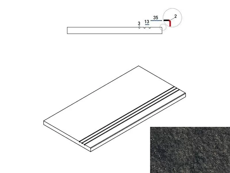 Бортик Италон Room X2 Black 30x60 - фото 1