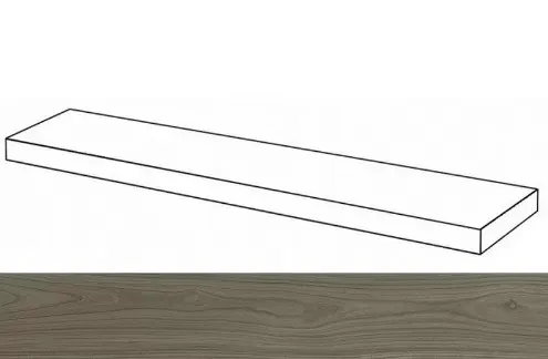 Ступень угловая правая Италон Room Wood Grey 33x120 - фото 1