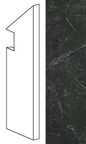 Ступень правая Atlas Concorde Italy Marvel Noir St.Laurent Battiscopa Sag. Dx ADX8 7.2x30 - фото 1