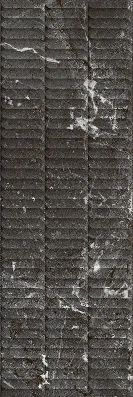 Керамическая плитка Kerama Marazzi KM3090B0170R Тубкаль черный глянцевый структура обрезной 30x89.5 - фото 1