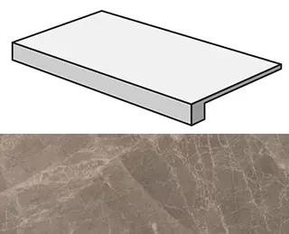 Ступень Atlas Concorde Italy Marvel Gris Supreme Scalino AFCA 33x60 - фото 1