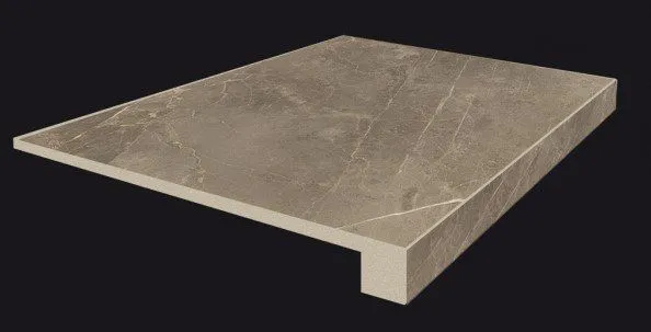 Ступень фронтальная Coliseumgres Portofino Grigio 33x45 лаппатированная - фото 1