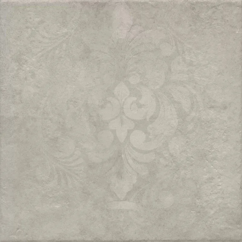 Керамогранит Kerama Marazzi KM4040G0061N Хадду серый светлый матовый декорированный 40.2x40.2 - фото 1