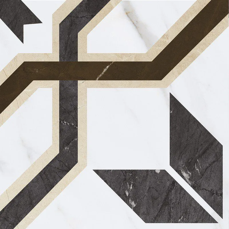 Декор Grasaro Monumento White 40x40 G-370/G/d02/400x400x8 - фото 1