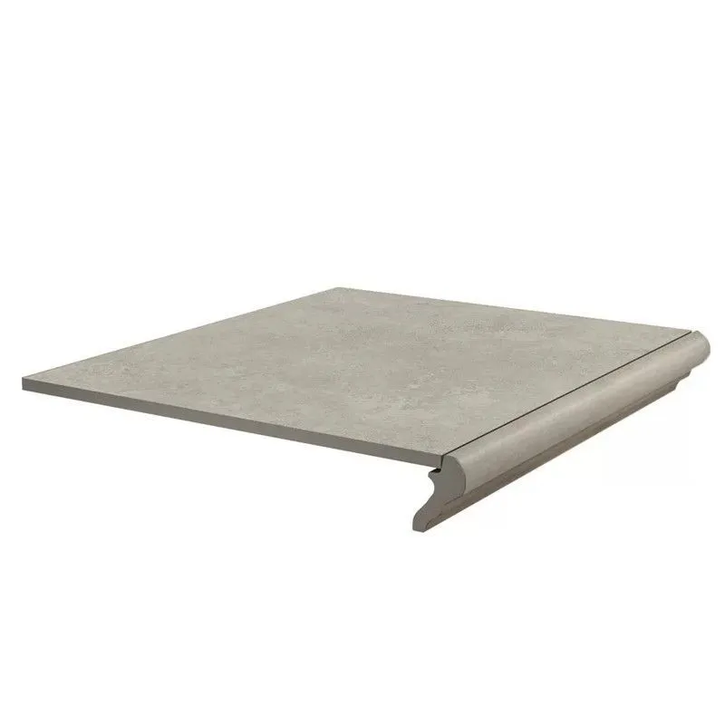 Ступень Kerama Marazzi KM4040G0011NGTF фронтальная Хадду серый светлый матовый 34x40.2 - фото 1