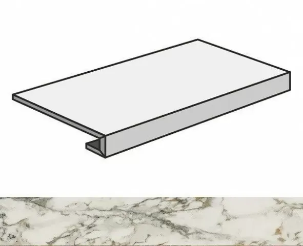 Ступень фронтальная Atlas Concorde Allure Capraia 33x120 матовая - фото 1