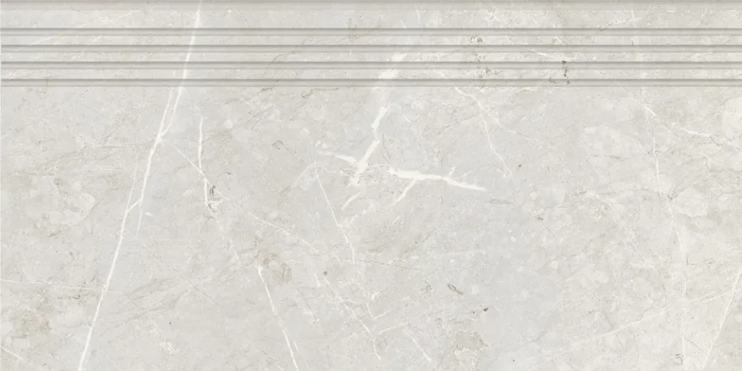 Ступень Керранова Skala White K-2201/LR/st01/300x600x10 белый - фото 1