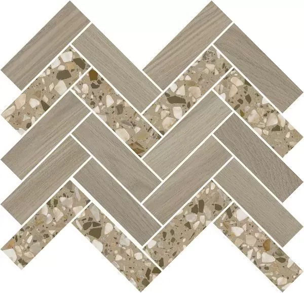 Мозаика Kerama Marazzi T042\SG5269 Монтиони мозаичный коричневый светлый 34х35.5 - фото 3