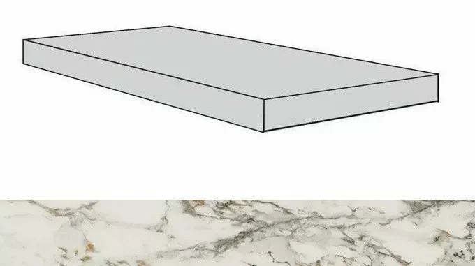 Ступень угловая левая Atlas Concorde Allure Capraia 33x120 лаппатированная - фото 1