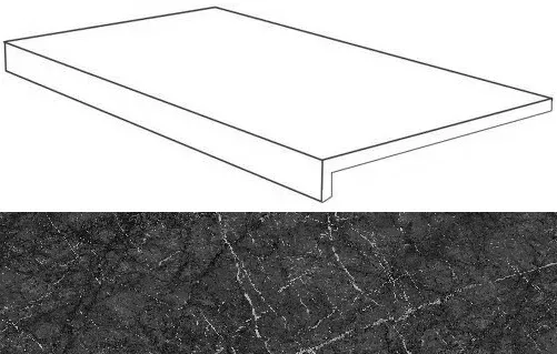 Ступень Atlas Concorde Italy Marvel Grigio Intenso Scalino Lapp AO7N 37.5x150 - фото 1