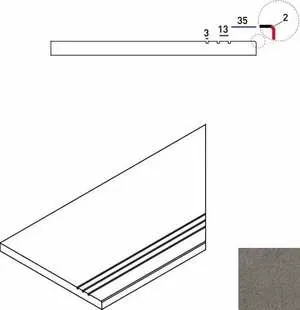 Ступень Италон Discover X2 Fume Bordo Grip Dx правый 30x60 - фото 1