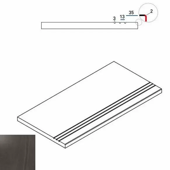 Бортик Италон Contempora Х2 Carbon 30x60 - фото 1