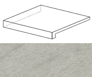 Ступень угловая левая Atlas Concorde Italy Marvel Clauzetto White Scalino Ang. Sx ATGY 33x33 - фото 1