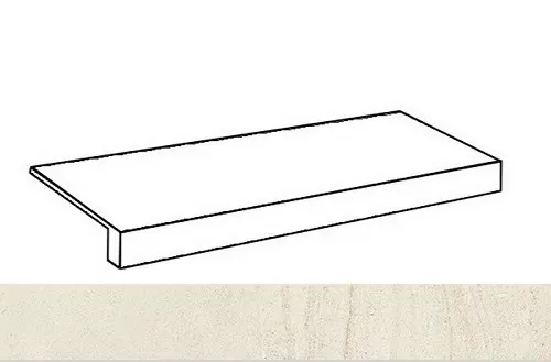 Ступень фронтальная Италон Room Stone White 33x60 - фото 1