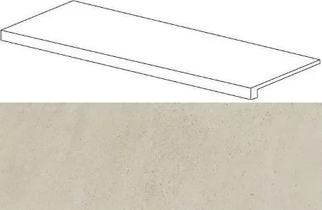 Ступень фронтальная Atlas Concorde Wise Ice Mist 33x120 матовая - фото 1