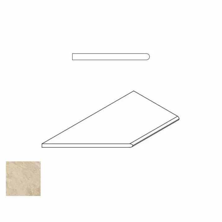 Бортик закругленный левый Италон Climb Х2 Rope 30x60 - фото 1