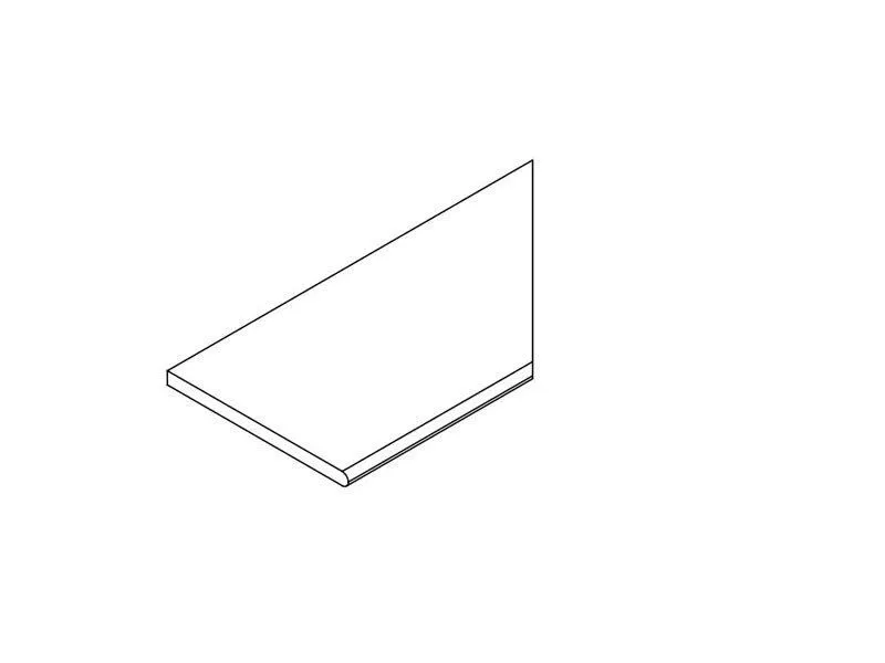 Бортик правый Atlas Concorde Супернова Стоун Грей 30x60 - фото 1