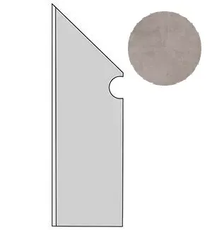 Ступень левая Atlas Concorde Italy Dwell Gray Battiscopa Sag. Sx A1LG 7.2x30 - фото 1