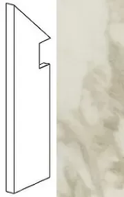 Ступень левая Atlas Concorde Italy Marvel Royal Calacatta Battiscopa Sag.Sx AFB2 7.2x30 - фото 1