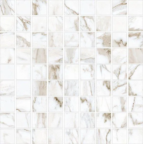 Мозаика Kerranova Marble Trend Calacatta Gold 30x30 K-1001/LR/m01/300x300x10 - фото 1