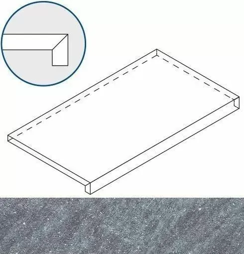 Ступень фронтальная Италон Genesis X2 Silver X2 33x60 - фото 1