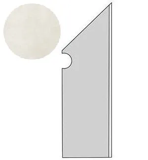 Ступень правая Atlas Concorde Italy Dwell Off-White Battiscopa Sag. Dx A1LK 7.2x30 - фото 1