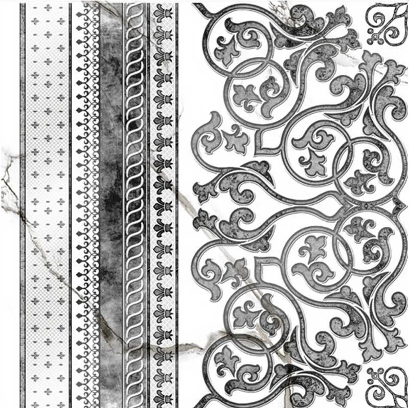 Декор Grasaro Classic Marble White 40x40 G-270/G/d03/400x400x9 - фото 1