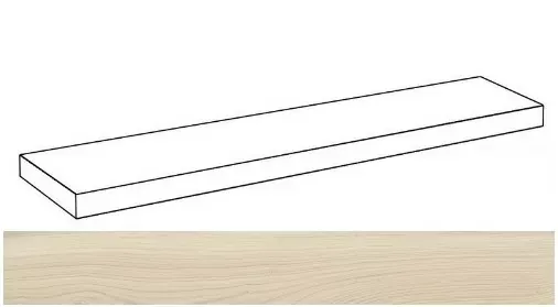 Ступень угловая левая Италон Room Wood Beige 33x120 - фото 1