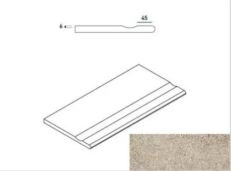 Бортик с выемкой закругленный Италон Everstone X2 Desert 30x60 - фото 1