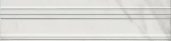 Бордюр Kerama Marazzi BLB038 Багет Алькала белый 5x20 - фото 1