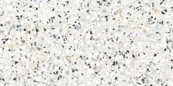 Керамогранит Alma Ceramica Тераццо GFA114TRZ07L белый 57x114 - фото 1