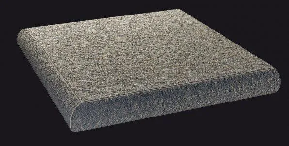 Ступень угловая Coliseumgres Cortina Nero 32,5x32,5 - фото 1