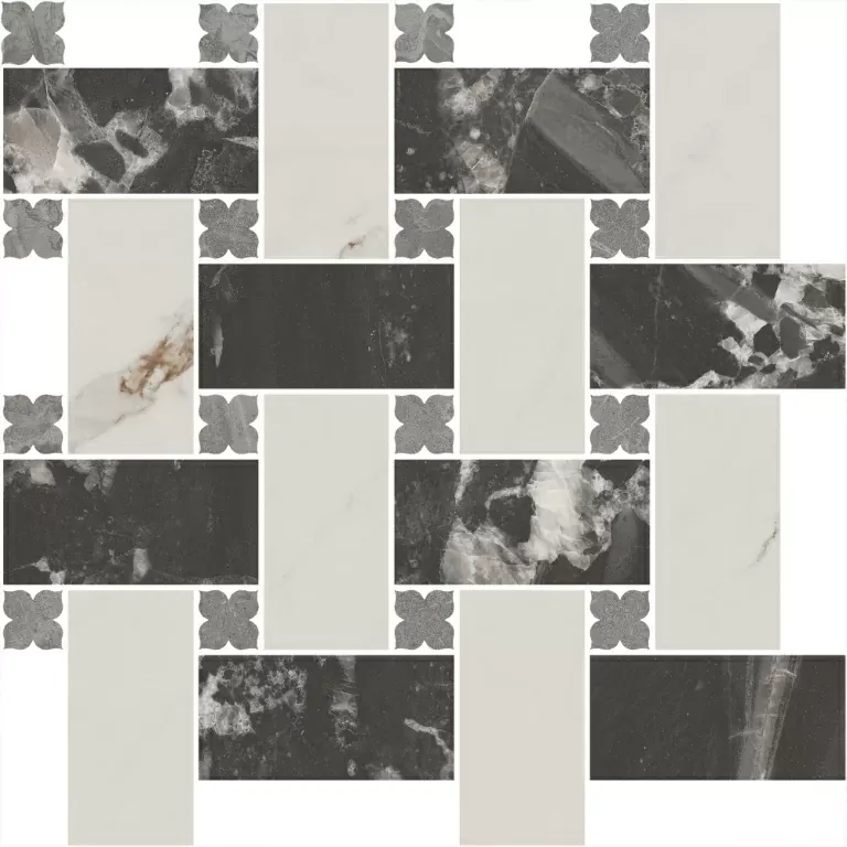 Декор Kerama Marazzi Venezia Риальто 3 наборный матовый 43,5х43,5 - фото 3