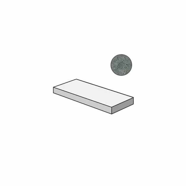 Ступень угловая левая Италон Genesis Saturn Grey 33x120 - фото 1