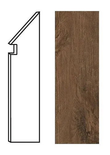 Ступень правая Atlas Concorde Italy Axi Dark Oak Battiscopa Sag. Dx ANMF 7.2x30 - фото 1